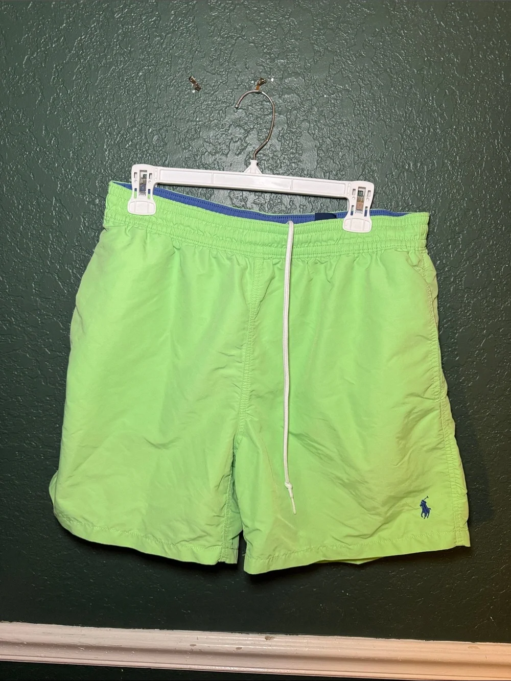 Polo Ralph Lauren Lime Green Traveler Swim Trunks Shorts XL